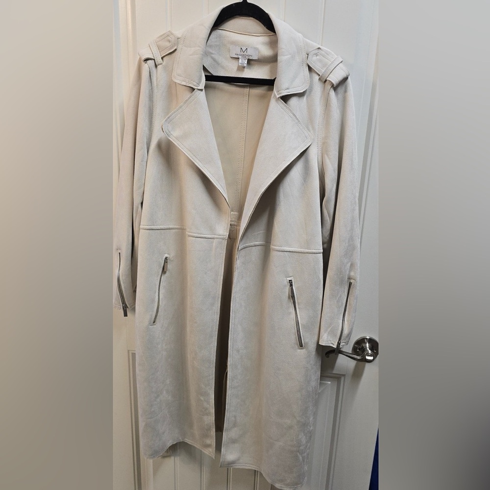 Magaschoni Cream Trench Coat